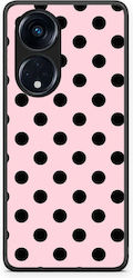 Smartfits Black Polka Dots On Pink Oppo A98 Θήκη Smartfits Black Polka Dots On Pink Oppo A98 Θήκη
