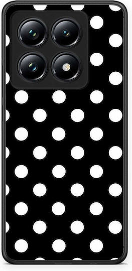 Smartfits Weiße Punkte auf schwarzer Xiaomi 14t Pro Hülle