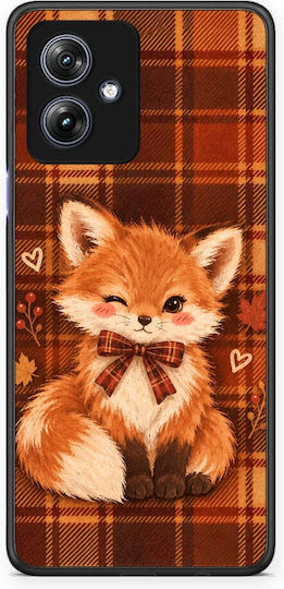 Smartfits Fox On Autumn Tartan Калъф за Motorola Moto G54