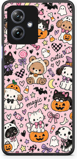 Smartfits Halloween Cute Animals Pe Roz pentru Motorola Moto G54