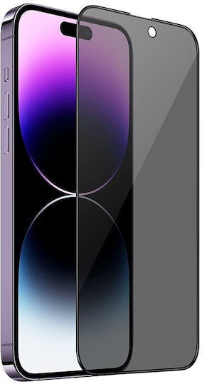 3d Privacy Tempered Glass Full Screen Τζαμάκι Προστασίας Iphone 14 Plus Premium Σκληρή Θήκη Πλαστικό Υψηλής Ποιότητας High Definition Colors Custom Made