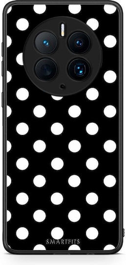 Smartfits Husă Huawei Mate 50 Pro Cu Buline Albe Pe Negru