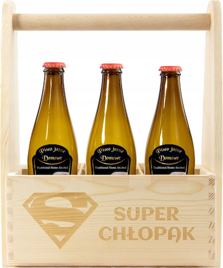 Holzbierkiste als Geburtstagsgeschenk