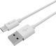 Equip USB 2.0 Кабел USB-C мъжки – USB-A Бял 0,3 m 128845