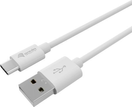 Equip USB 2.0 Кабел USB-C мъжки – USB-A Бял 0,3 m 128845