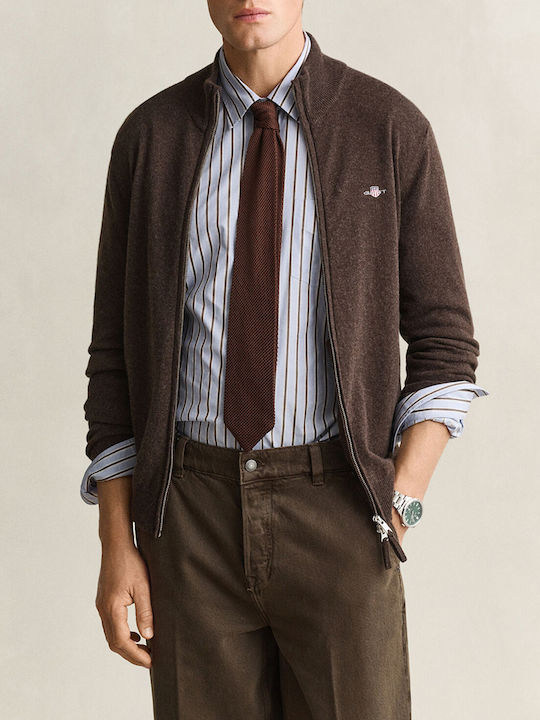 Gant Πλεκτή Ζακέτα Darkbrown