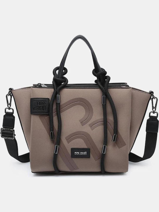 Pepe Moll Women's Taupe Tote Bag