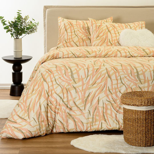 Melinen Single Bed Sheet Set 170x270cm Crystal Ochre (3 pcs)