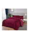 Pilotă Cuvertură King Size 240x220 cm Burgundy