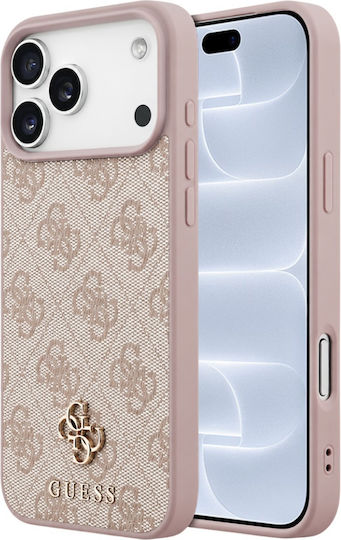 Калъф за iPhone 18 Pro/iPhone 17 Pro – Guess Hardcase 4G Small Classic Magsafe – Розов