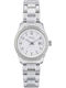 Women's Battery-Powered Watch with Silver Stainless Steel Bracelet