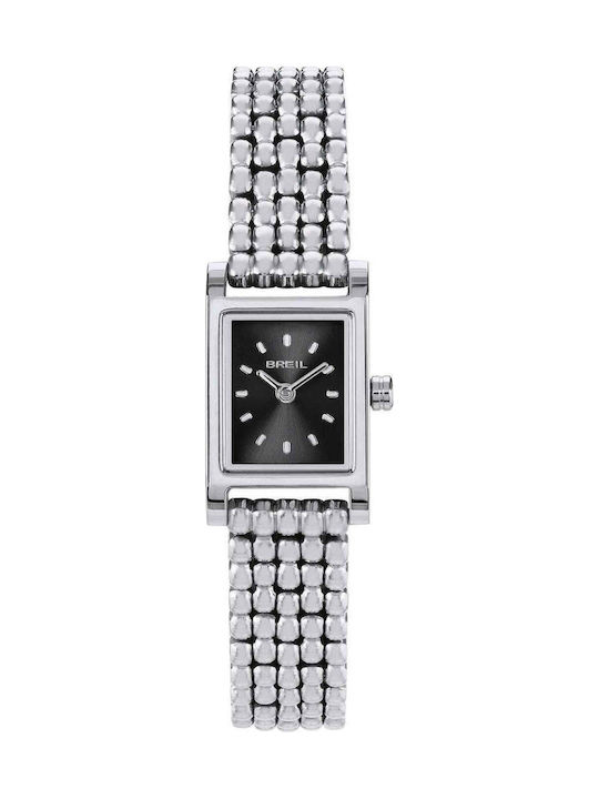 Women's Battery-Powered Watch with Silver Stainless Steel Bracelet
