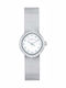Women's Battery-Powered Watch with Silver Stainless Steel Bracelet