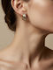 Women's Hoop Earrings Two-Tone With a Wavy Design and Textured Finish Prime Steel Gold Silver Women One Size Ssn304