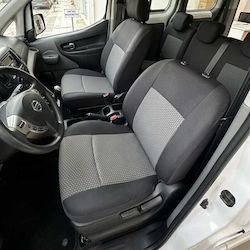 Autositzbezüge aus Stoff für Nissan Evalia 7-Sitzer 2014–2017, 19-teilig, Schwarz-Grau Autositzbezüge aus Stoff für Nissan Evalia 7-Sitzer 2014–2017, 19-teilig, Schwarz-Grau