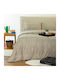 Melinen Single Bed Sheet Set 170x270cm Greige (3 Pieces)