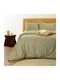 Melinen Single Bed Sheet Set 170x270 cm Aqua (3 pcs)