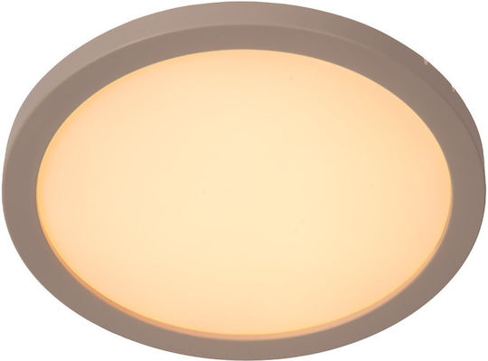 Φωτιστικό Οροφής Lucide 07122-20-41 Rinus Λευκό White Τοπέ Taupe 2200k-3000k