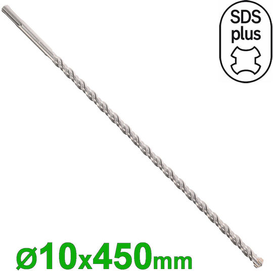 Pasco Diamant-Hammerbohrer SDS-Plus 4 Schneiden Ø10mm X 450mm 114510