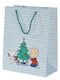 Butlers Hellblaue Weihnachts-Geschenktüte aus Papier 26 x 13 cm