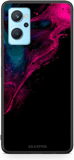 Smartfits Watercolor Pink Black Oppo A96 Θήκη