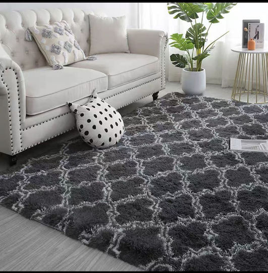Kraft World Non-Slip Rectangular Rug Grey 80x140cm CRPG-SXEDIO80X140-Grey