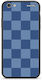 Smartfits Тъмносин калъф с шахматен десен за iPhone 6 Plus / 6s Plus Калъф за мобилен телефон