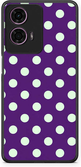 Smartfits Mint Polka Dots Auf Lila Motorola G24 Hülle