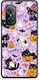 Smartfits Halloween Черни котки на люляков фон Калъф за Huawei Nova 9 SE