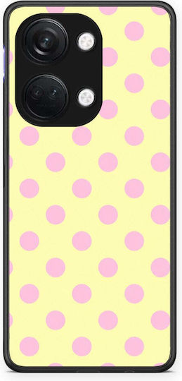Smartfits Pink Polka Dots On Yellow Oneplus Nord 3 Θήκη