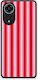 Smartfits Red Pink Vertical Pinstripes Oppo A78 4g Θήκη