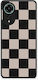 Smartfits Black Taupe Striped Checks Oppo A78 4g Θήκη