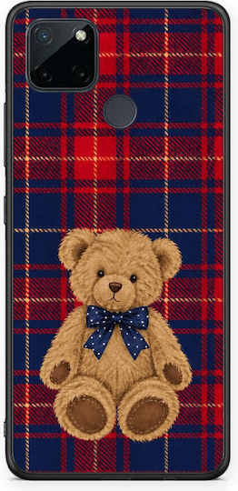 Smartfits Teddy Bear On Red Navy Tartan Realme C21y C25y 7i Global Hülle