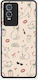 Smartfits Minimal Cat Fashion Doodles On Cream Vivo Y76 5g Y76s Y74s Θήκη