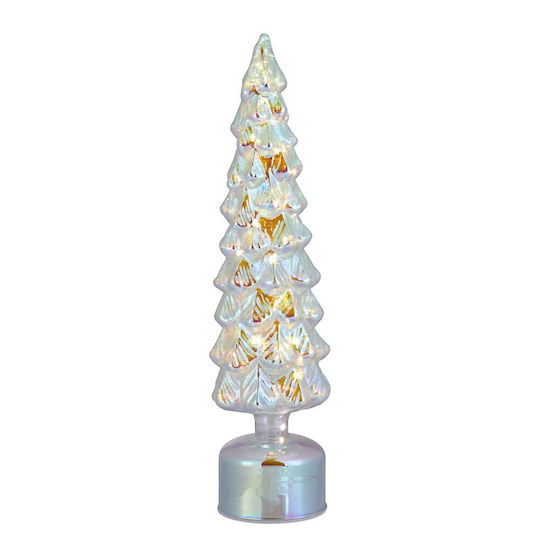 Illuminated Christmas Decorative Glass Tree Transparent