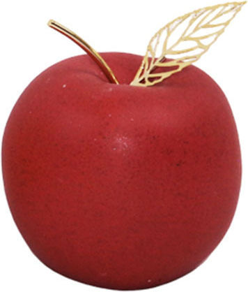 Decorative Ceramic Apple Red 7x8.5x9cm Dorosimo 18908