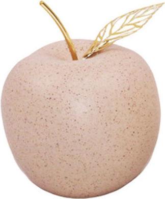Decorative Ceramic Apple Beige 7x8.5x9 cm Dorosimo 18908