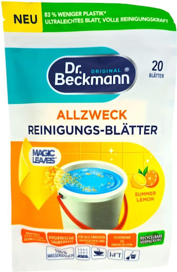 Dr Beckmann General Use Cleaning Wipes with Disinfectant Action 20 Pieces