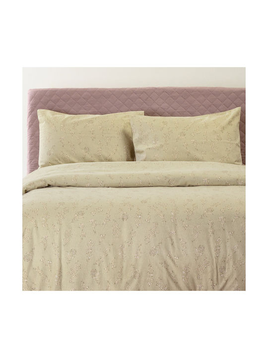 Melinen Bianca Pillowcase Set Beige 53x72cm