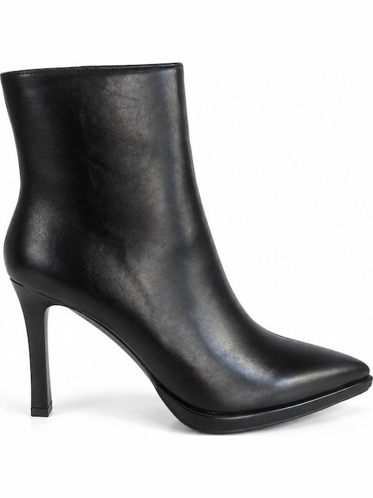 Women's Ankle Boots with Medium Heel Black