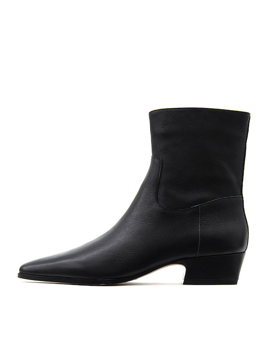 Steve Madden Ghete de Damă din Piele până la Gleznă Negre