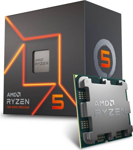 AMD Ryzen 5 Ryzen 5 7500 3,7 GHz Prozessor mit 6 Kernen für Sockel AM5 in Box mit Kühler