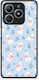 Smartfits White Kittens Blue Flowers Small Realme C61 Case