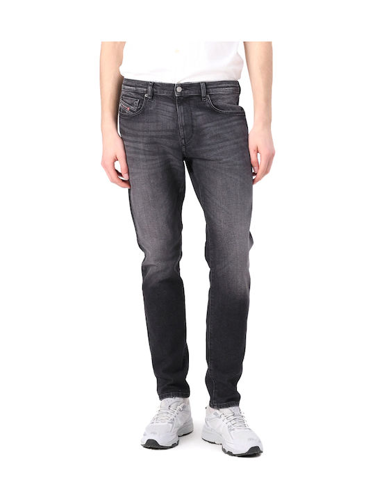 2019 D-Strukt Мъжки дънки със Slim Fit кройка Черни