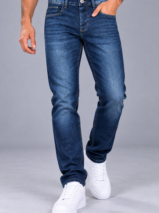 Men’s Regular Fit Jeans Trousers Dark Blue