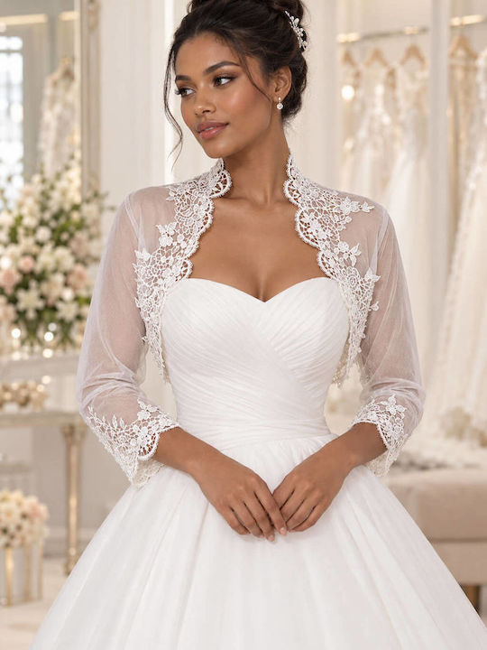 Damen-Bolero Weiß