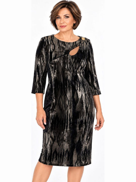Evening Velvet Dress Black