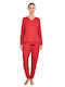 Gisela Winter Women's Red Pajama Set