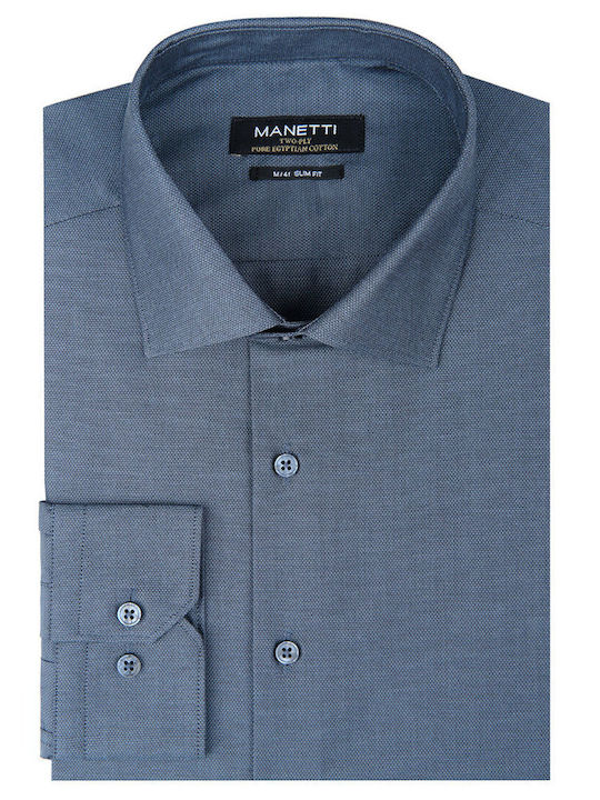 Long Sleeve Blue Shirt