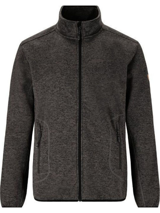 Herren-Fleecejacke Dark Grey Melange